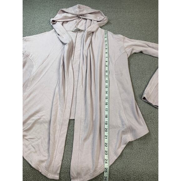 Athleta Nirvana Hooded Wrap Cardigan Athleisure Light Pink Size XS - Picture 9 of 11